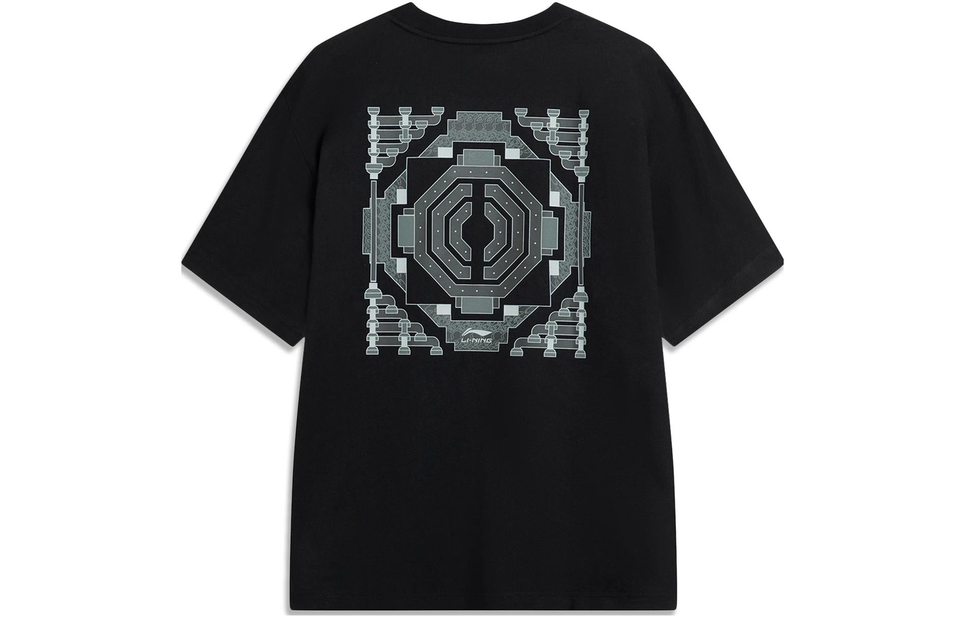 Li-Ning Totem Graphic T-shirt 'Black' AHST419-3