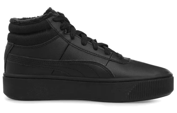 (WMNS) PUMA Vikky Stacked Mid Wtr Shoes Black 372205-01