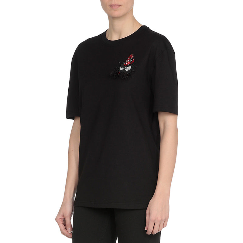 McQ Alexander McQueen Casual Round Neck Short Sleeve Black 494256-RMJ72-1000