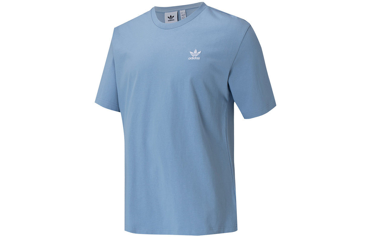 adidas originals B+f Trefoil Tee Logo Sport Round Neck Short Sleeves T Shirt Men s Blue H37747