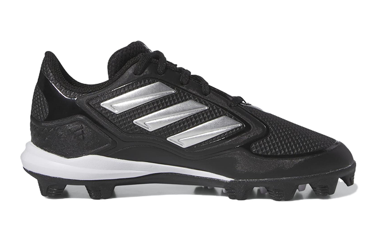 (GS) adidas PureHustle 3 MD 'Black Silver Metallic' IG7142