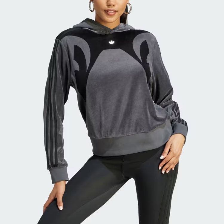 (WMNS) adidas Cut Line Hoodie 'Grey' II5650