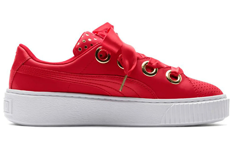 (WMNS) PUMA Platform Kiss Ath Lux Red 366704-03
