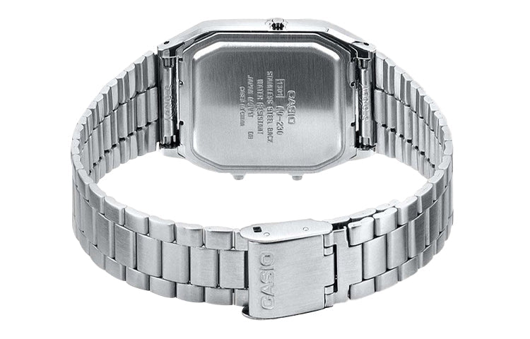 CASIO Waterproof Mens White Analog/Digital Combo AQ-230A-7D