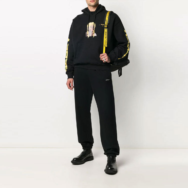 Off-White x Theophilus London Crossover Bebey Printing Casual Cozy Black OMBB037G20FLE0081018