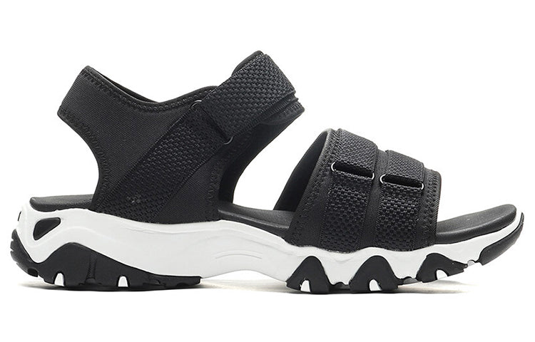 (WMNS) Skechers D'Lites 2.0 Sandals Black 88888180-BLK