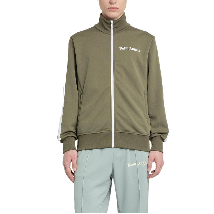Palm Angels Classic Track Jacket 'Military White' PMBD001C99FAB0015601