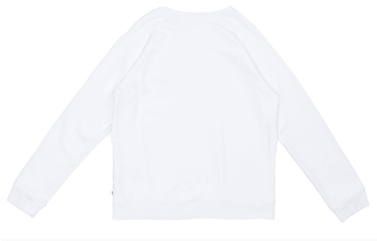 (WMNS) Levi's Logo Printing Long Sleeves T-Shirt 'White' 29717-0014