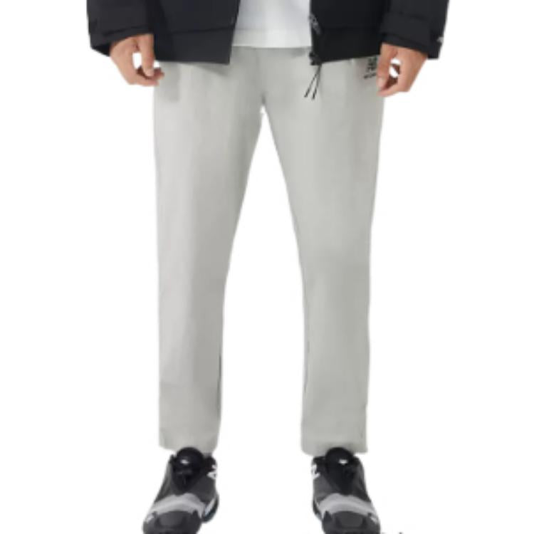New Balance Logo Knit Sweatpants Asia Sizing 'Grey' AMP23310-NTP