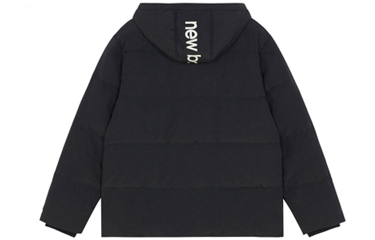 New Balance Logo Hooded Jacket Asia Sizing 'Black' AMJ13331-BK