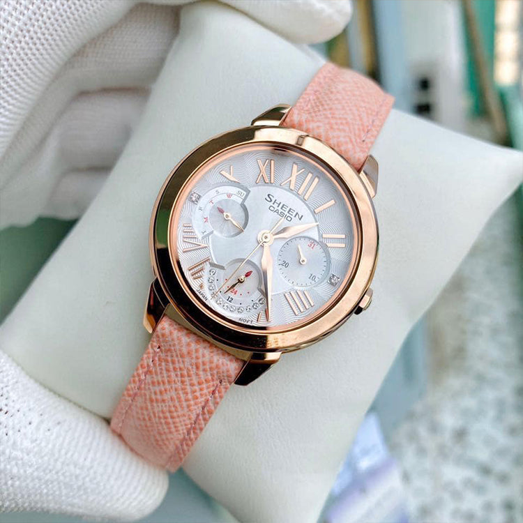 CASIO SHEEN Series Wrist Gold/ Pink Analog SHE-3059PGL-7A