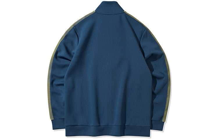Li-Ning Wade Series Sports Cardigan Stand Collar Blue AWDQ203-2