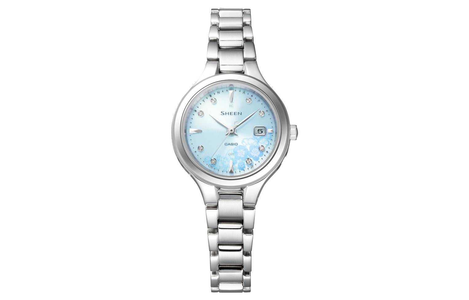 CASIO Fully Automatic Calendar Metallic Strap Waterproof Solar Energy Quartz Watch Solar Powered SHW-7000LTD-2AJR