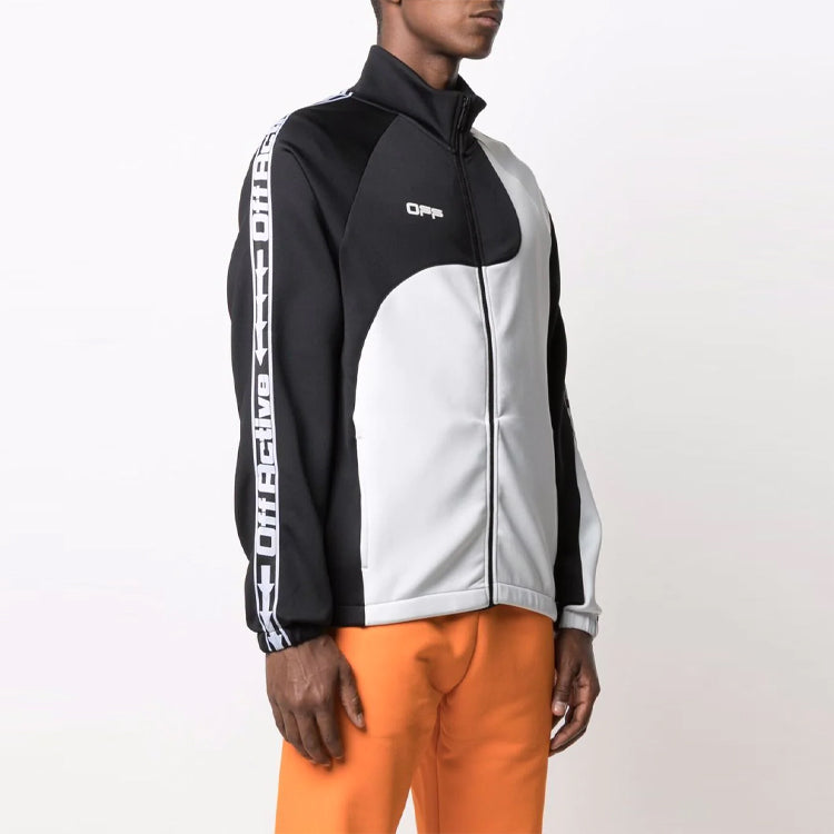 Off-White Logo Alphabet Printing Loose Jacket Version Black White OMVC003V21FAB0011001