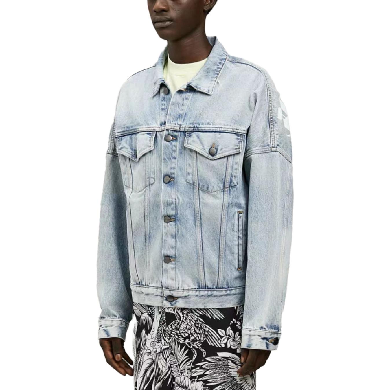 Palm Angels SS23 Back Logo Denim Jacket 'Light Blue' PMYE006C99DEN0024001