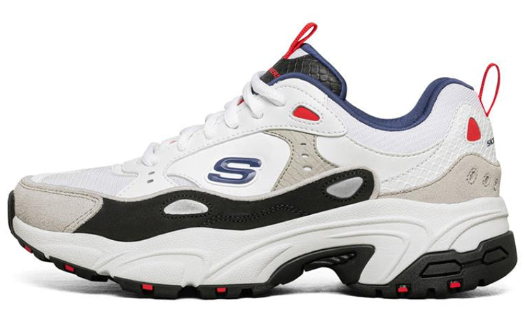 (WMNS) Skechers Stamina Sneakers White/Grey/Red 88888383-WGRD
