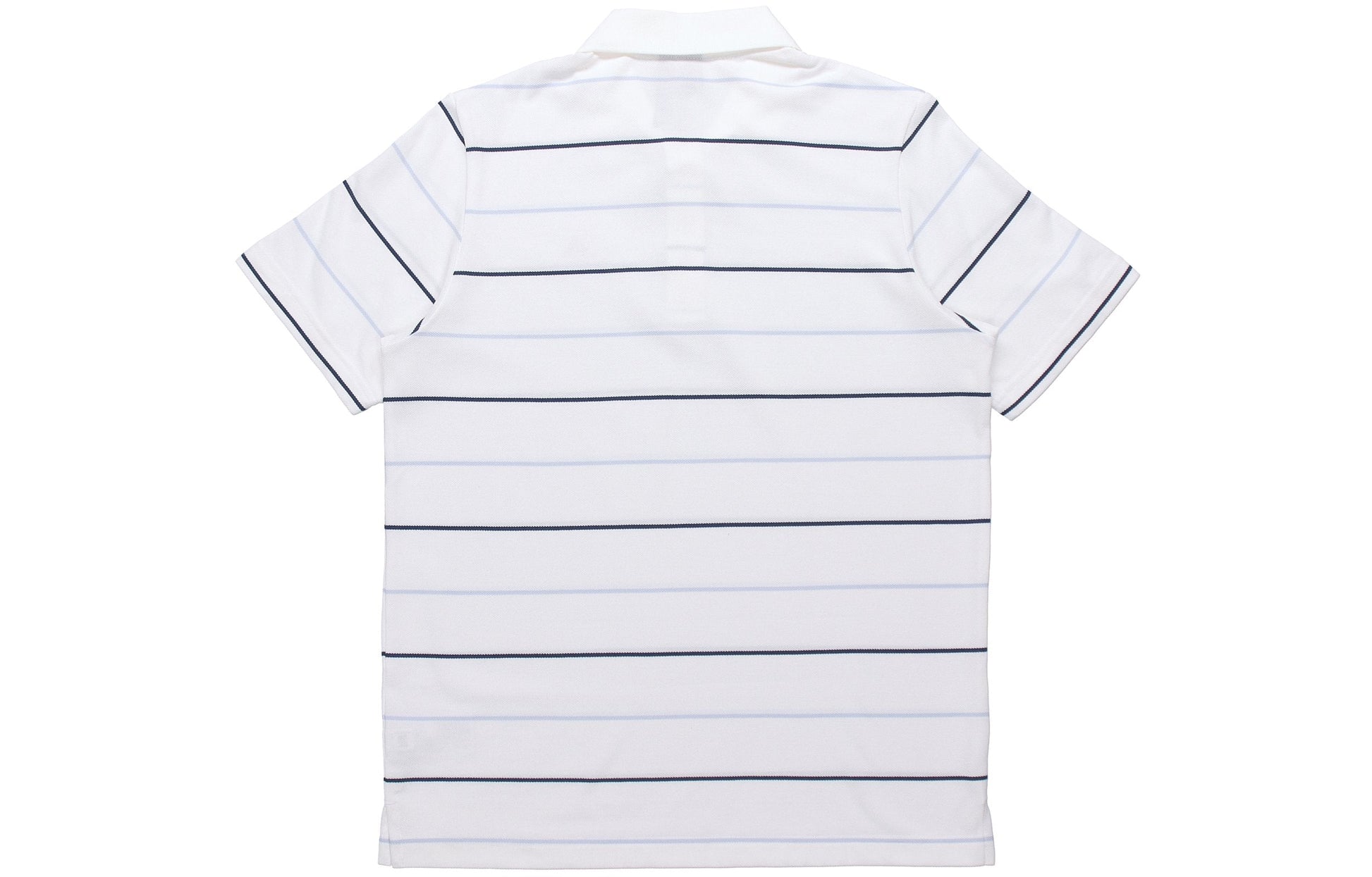 adidas Striped Sports Casual Short Sleeve Polo Shirt White GP1000