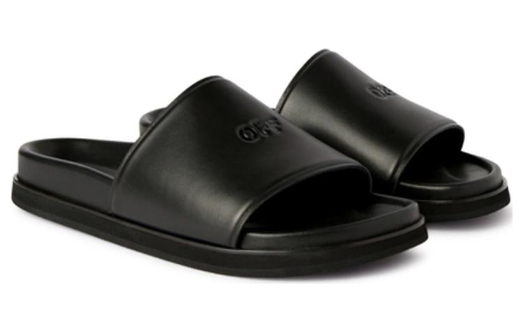 Off-White Cloud Off Stamp Slider 'Black' OMIT008C99LEA0011010