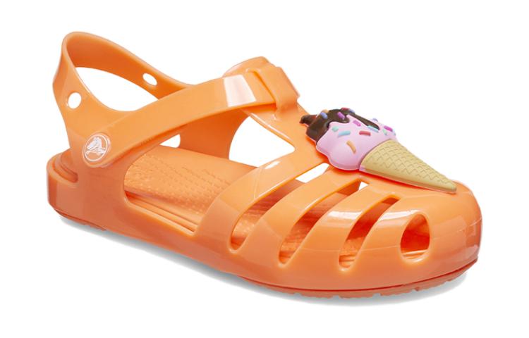 (GS) Crocs Isabella Charm Sandals 'Orange' 208445-83I