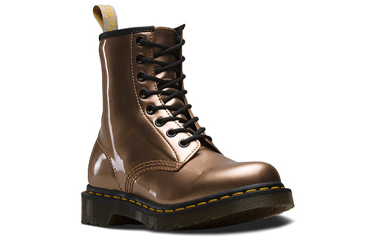 (WMNS) Dr. Martens Vegan 1460 Metallic Chrome 'Rose Gold' 24865716