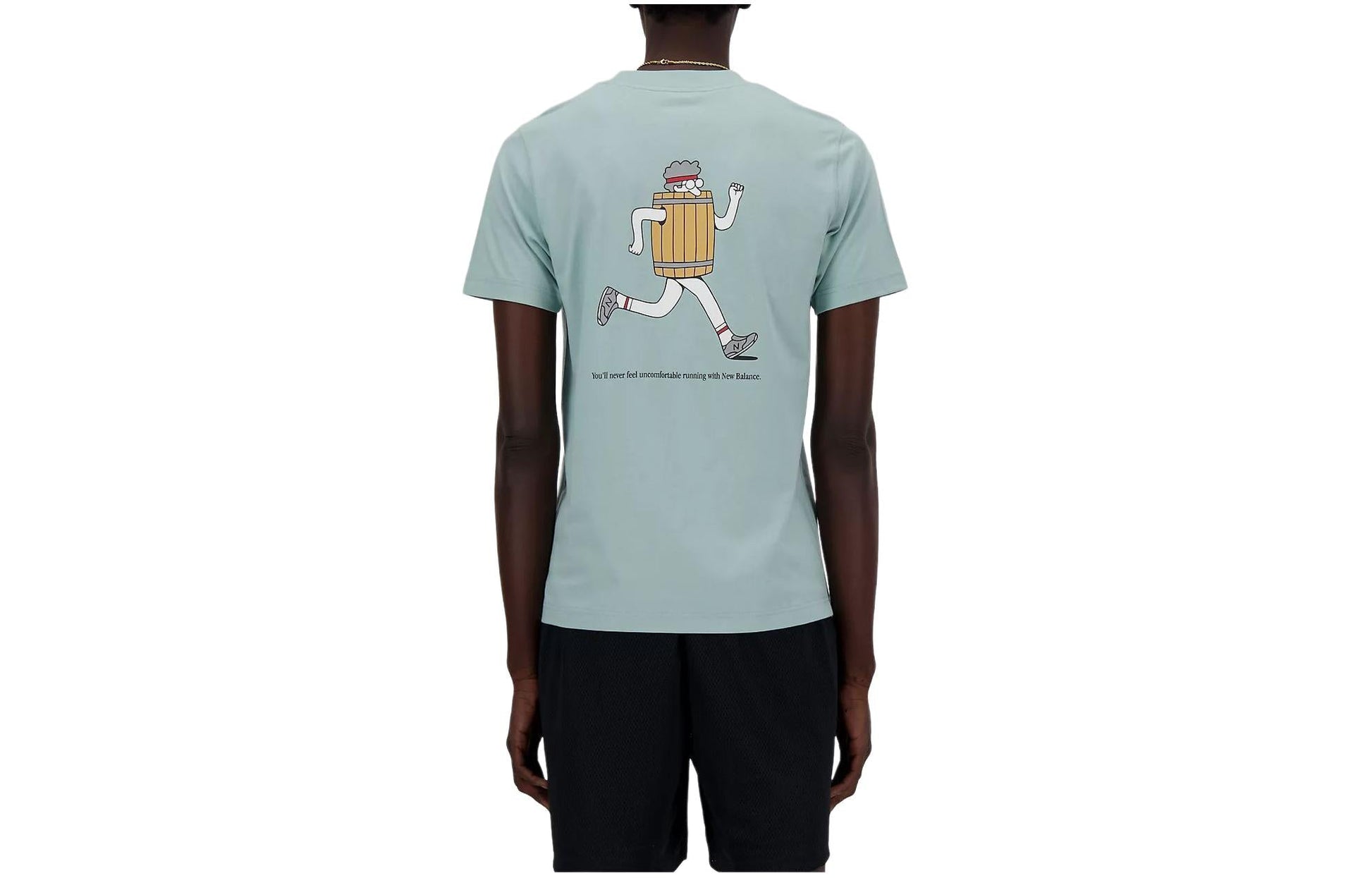 New Balance Sport Essentials Barrel Runner T-Shirt Asia Sizing 'Blue' MT41596SAM