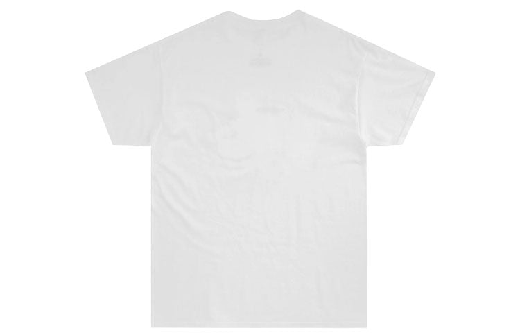 Men's Travis Scott Vintage Bootleg Tee Cactus Printing Round Neck Pullover Short Sleeve White T-Shirt CJMD-SS115