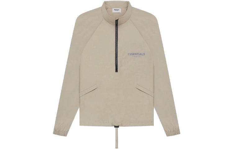 Fear of God Essentials SS21 Half Zip Track Jacket Moss FOG-SS21-642