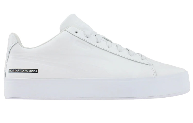 Black Scale X PUMA Court Platform Shoes White 365918-02