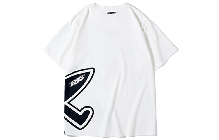 PJ's Vigor Pattern Printing Short Sleeve Unisex White 20SSTS1034-P