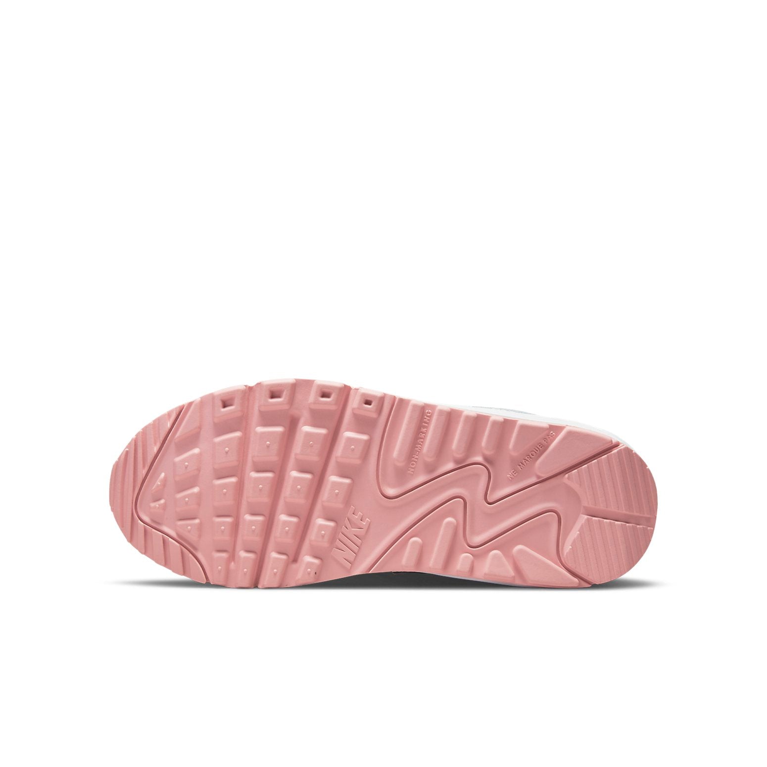 (GS) Nike Air Max 90 Leather 'White Pink Glaze' CD6864-115
