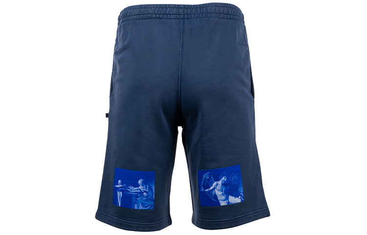 Off-White Alphabet Logo Casual Shorts Version Blue OMCI006F19E300093830