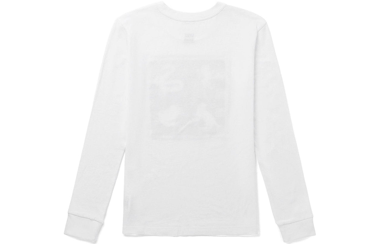 (WMNS) Vans Logo Printing Round-neck Swea White VN0A47UGUXG