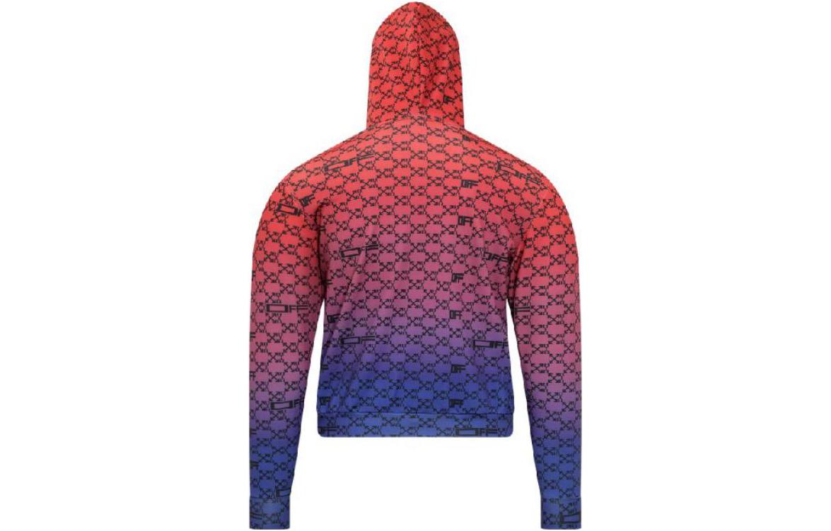 Men's Off-White Gradient Alphabet Red Blue OMVE011S22FAB0018425