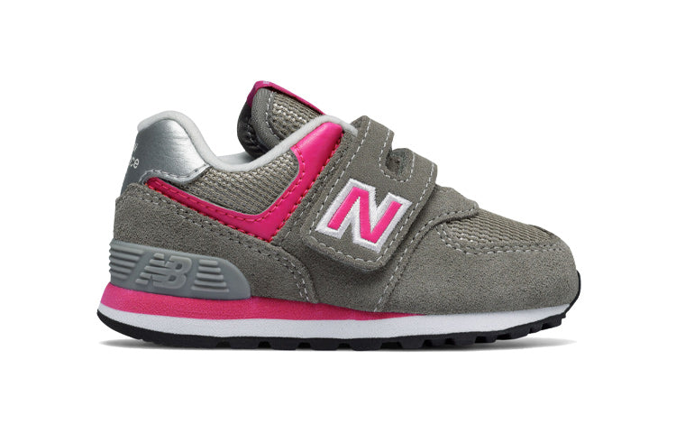 New Balance Hook and Loop 574 Core 'Grey Pink' IV574GP