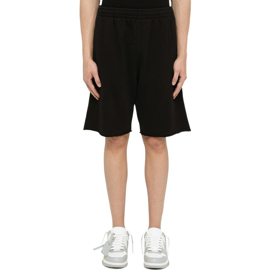 Men's Off-White SS22 Solid Color Shorts Version Black OMCI012C99FLE001DIAGPKT1001