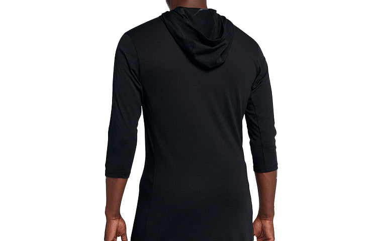 Nike Basketball Sports Pullover hooded Long Sleeves Black AJ0376-010