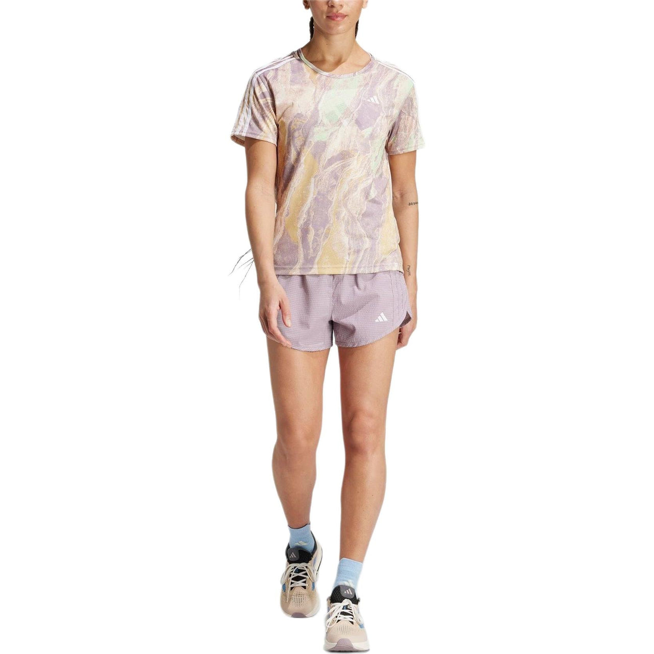 (WMNS) adidas Move for the Planet AirChill T-shirt Asia Sizing 'Pink Multi' IN2979