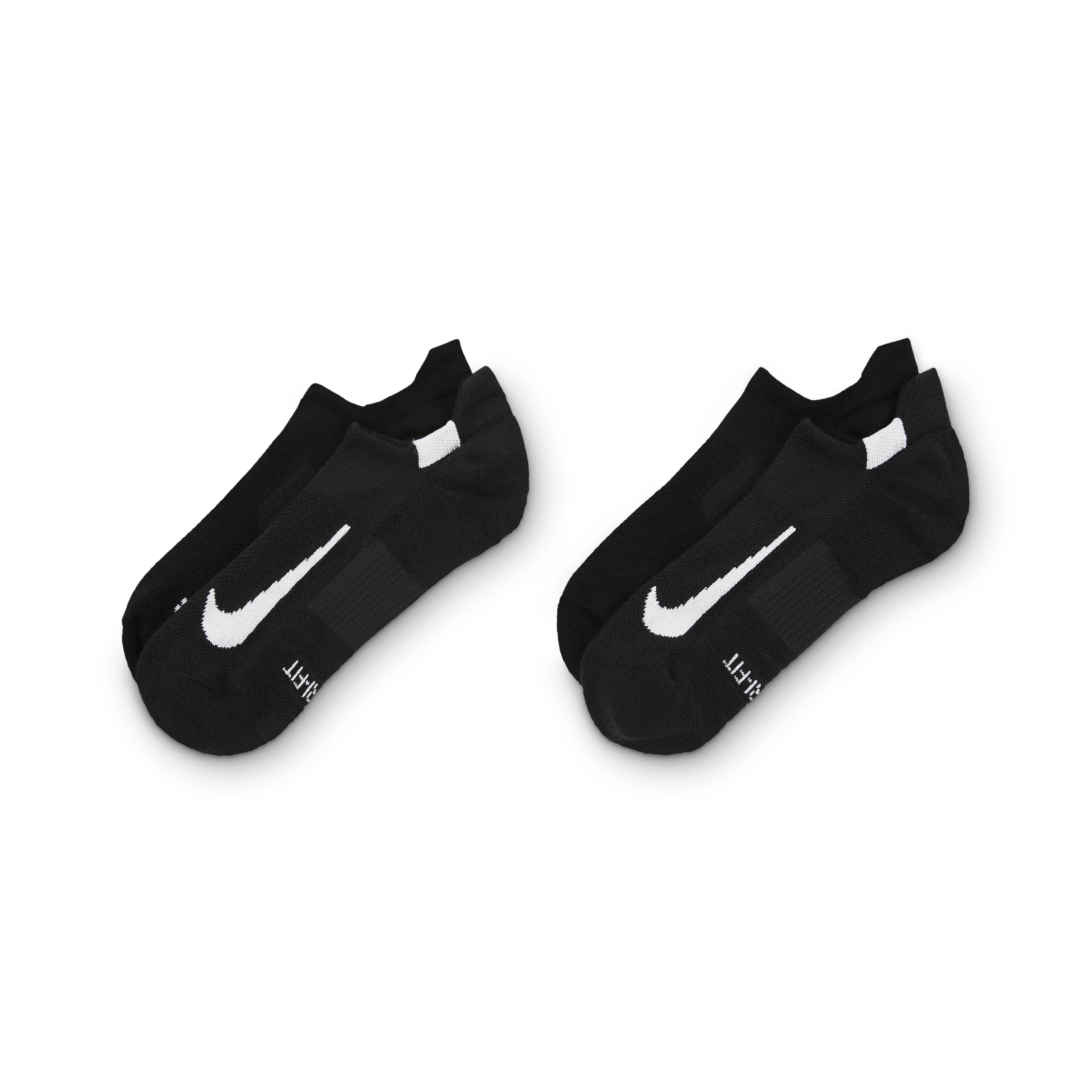 Nike Casual Sports Breathable Running Socks Couple Style 2 Pairs Black SX7554-010