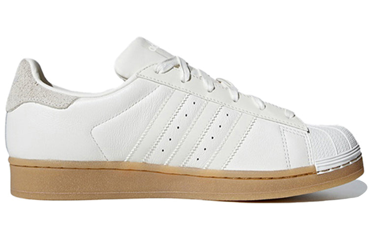 (WMNS) adidas originals Superstar White/Brown B37147