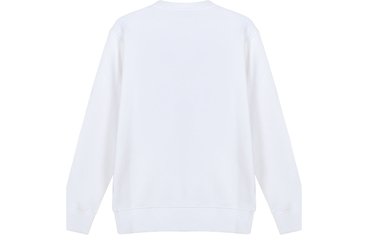(WMNS) KENZO FW20 Tiger Head Embroidered Cotton Round Neck Long Sleeves Sports White Hoodie FA62SW8244XA-01