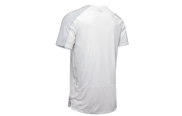 Men's Under Armour MK-1 Emboss Short Sleeve Tops White 1345248-014