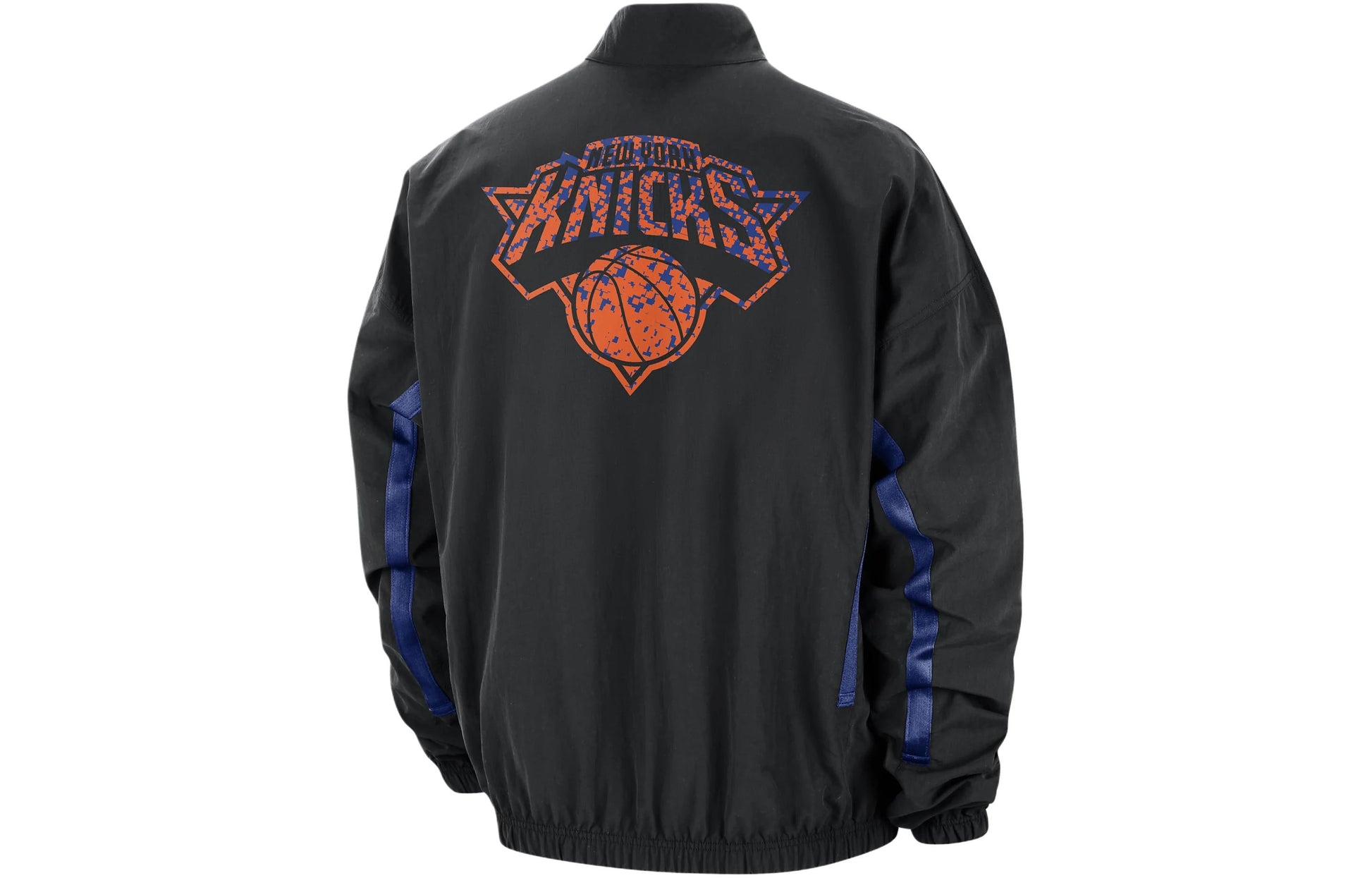 Nike NBA New York Knicks DNA Courtside Woven Graphic Jacket 'Black Orange' FD8537-010