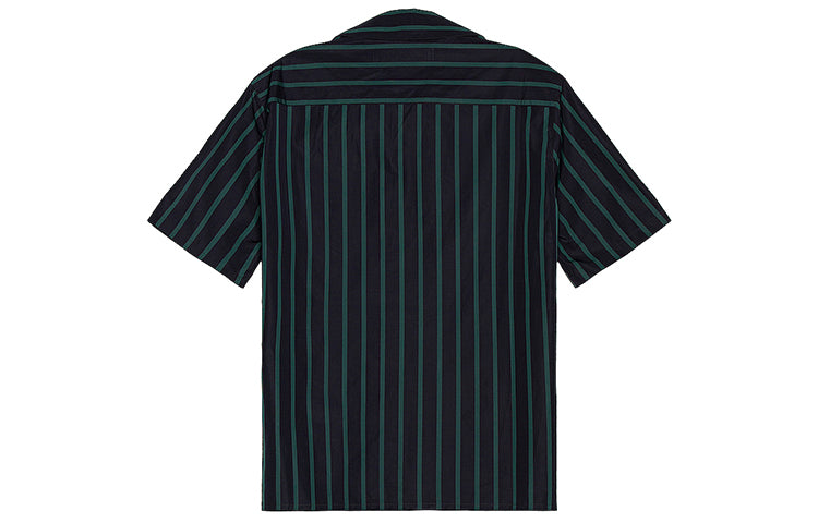Off-White Mens FW20 Holiday Cuban Collar Short Sleeve Stripe Shirt OMGA130E20FAB0014557