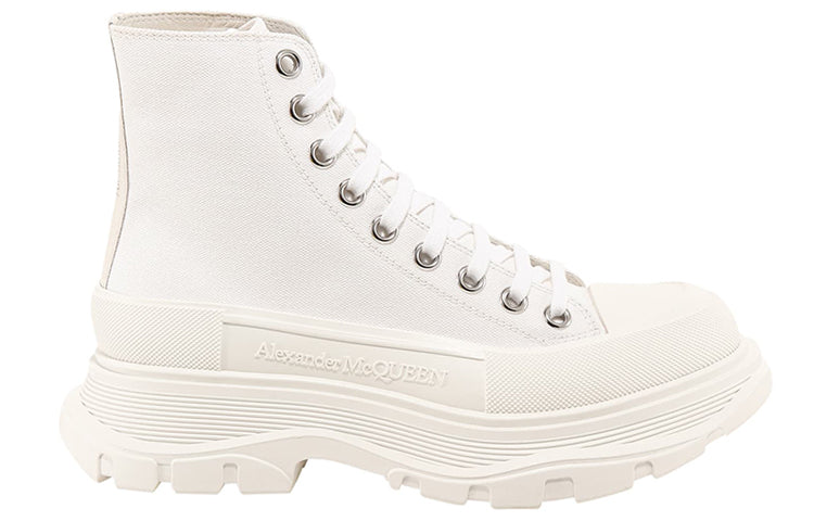 (WMNS) Alexander McQueen Tread Slick Boot 'Canvas White' 611706W4MV29000
