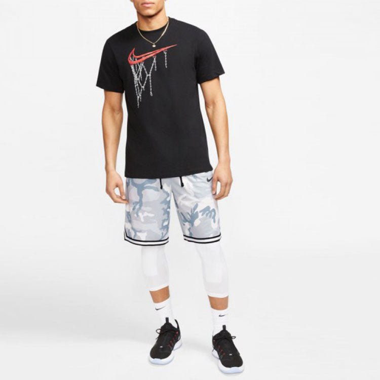Nike Dry Fit Swoosh Printing Short Sleeve Black CD1328-010