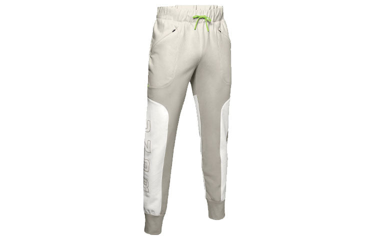 Under Armour Moments Fleece Basketball Pants 'Grey White' 1351339-110