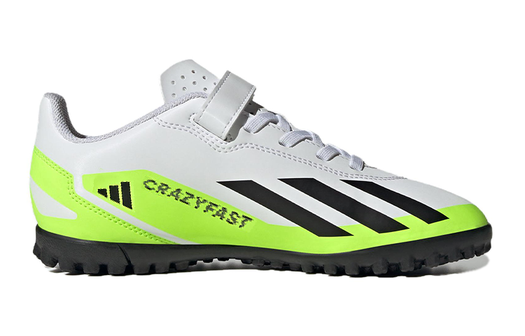 (GS) adidas X Crazyfast.4 'White Black Lucid Lemon' IE1592