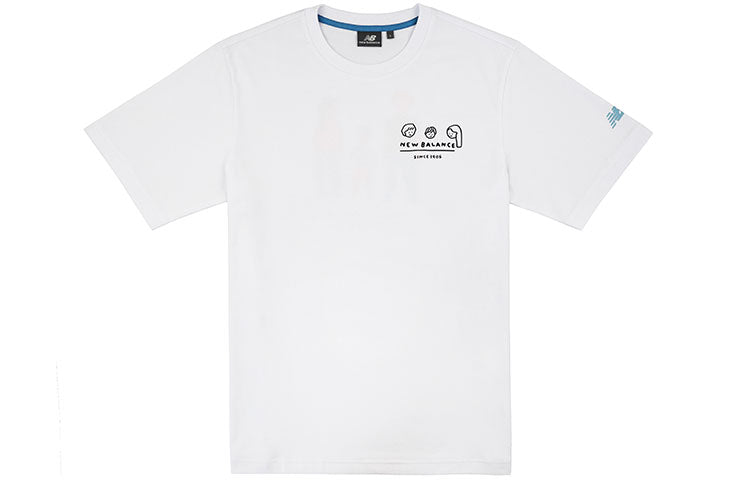 New Balance Men's New Balance x ZERO PER ZERO Crossover Limited Cartoon Character Short Sleeve White NEA3V993-WT