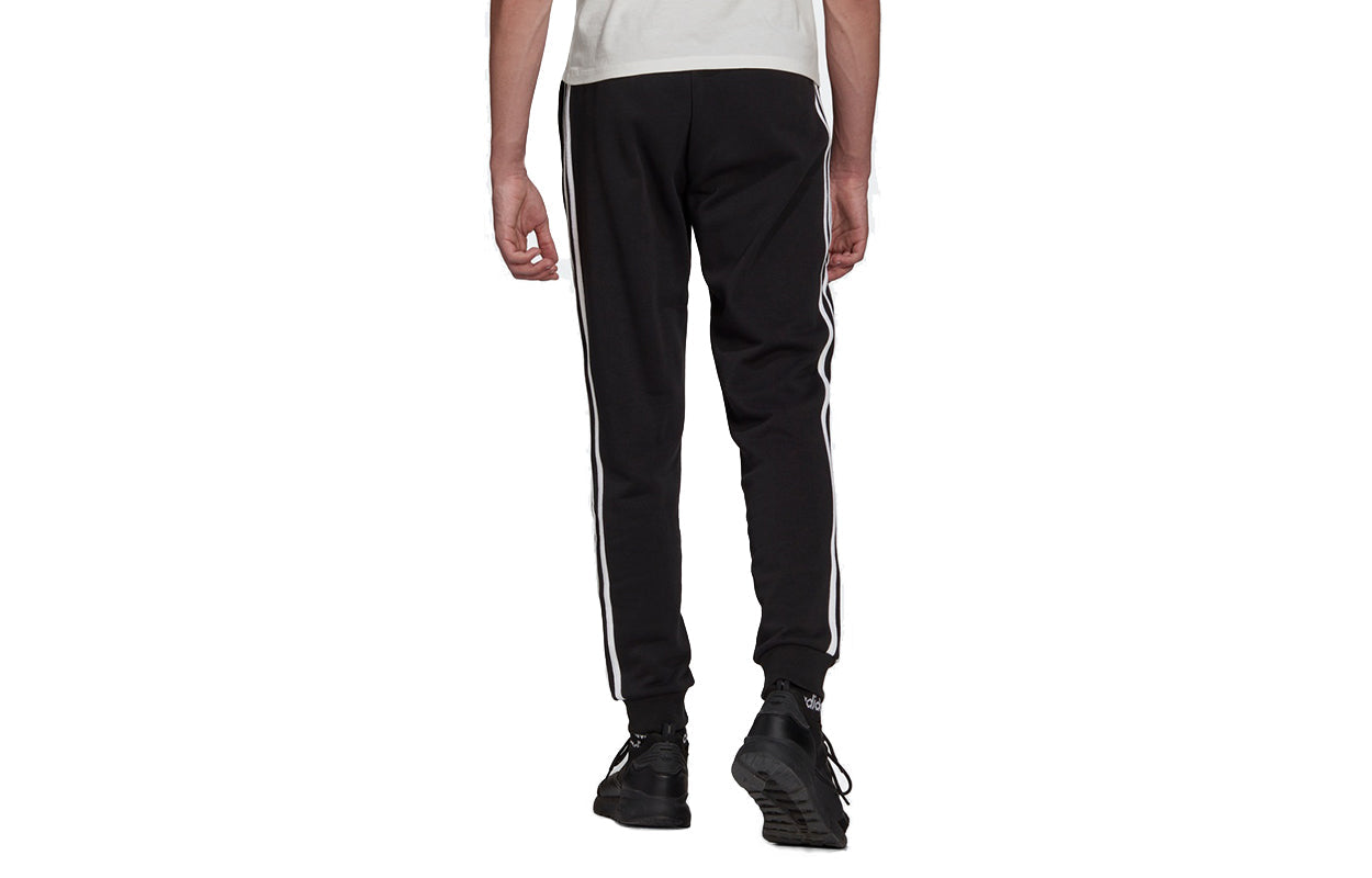 adidas Mufc Contrasting Colors Stripe Soccer/Football Bundle Feet Sports Long Pants Black GR3886