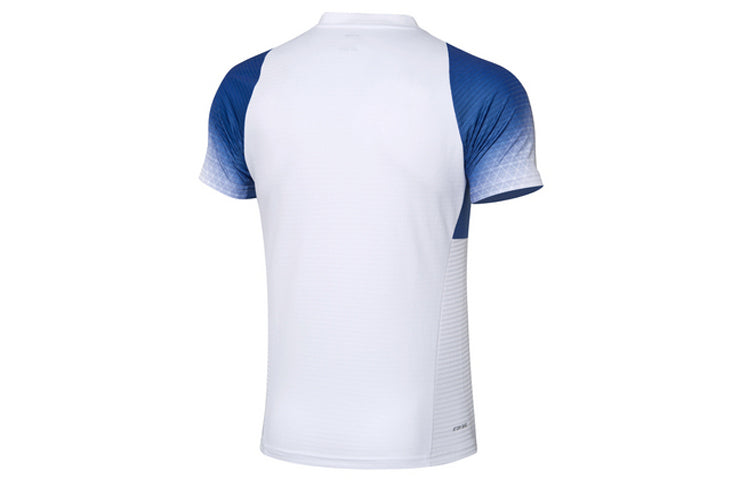 Li-Ning Badminton Series Sport Tee 'White Blue' AAYQ011-1